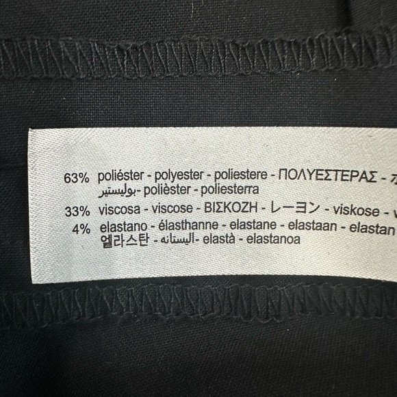 ZARA Womens Black Trouser Pants Size 4 EUC Work party - Picture 7 of 8
